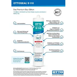 Otto-Chemie Premium Bau Silikon 310 ml C1416 matt braun