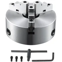 Vevor Drehbankfutter K11-250 250mm Dreibackenfutter HT300-Material 3 Backenfutter Spannbereich 6–250mm 3-Backen, 20Cr, ≥53HRC φ80mm Bohrung Spannfutter Drechselbank Selbstzentrierend