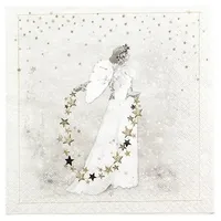 Home fashion Serviette Sternschnuppen 33x33cm 20 Stück Papierserviette Tischserviette