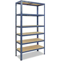 shelfplaza HOME 200x110x30 cm Schwerlastregal blau mit 6 Böden und 145 kg Traglast pro Boden