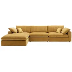 MAISON Ecksofa Gilbert Stoff Gelb