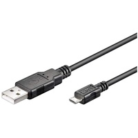 Goobay 95735 USB 2.0 Hi-Speed Kabel, schwarz, 0,3m