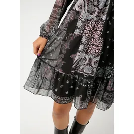 Aniston CASUAL Tunikakleid Paisley Rosa/Schwarz 46