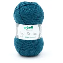 Gründl Wolle Hot Socks petrol 50 g