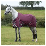 WeatherBeeta Pferde-Regendecke Weatherbeeta Comfitec Plus Dynamic II Standard Lite 0g - maroon/grey/white 160 cm