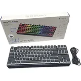 endorfy Thock TKL Pudding Blue, Mechanische TKL-Tastatur, konfigurierbare RGB-Hintergrundbeleuchtung, mechanische Kailh Blue-Schalter, langlebige Pudding PBT-Tastenkappen, EY5A004