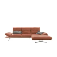 KOINOR Ecksofa Echtleder Francis ¦ rot ¦ Maße (cm): B: 314 H: 93 T: 159.0