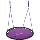 Relaxdays Nestschaukel 120 cm lila