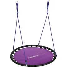 Relaxdays Nestschaukel 120 cm lila