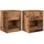 vidaXL Nachtschrank 2 Stk. mit Schublade 40 x 34 x 50 cm Braun