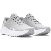 Under Armour UA GGS Surge 4 Laufschuhe, Halo Gray/White/Iridescent, 40 EU