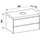 Laufen LANI Waschtischplatte wildeiche inklusive Unterschrank, 1 Ausschnitt mittig, 985x495x580mm, H4065611122671,