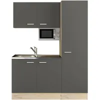 Flex-Well Küchenzeile Morena 150 cm grau