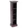 DESIGN DELIGHTS RUSTIKALES Holz CD Regal CD Tower | Mahagoni Massivholz, 75x18x14,5cm (HxBxT) | Holzregal mit 4 Fächern, CD Aufbewahrung | Farbe: 03 Dunkelbraun