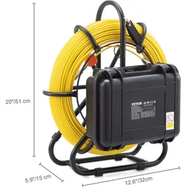 Vevor Inspektionskamera 91,5 m 23 cm mit 512-Hz-Ortung IP68