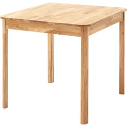 Esstisch MCA LIVING "Oskar, TOPSELLER", braun (wildeiche, wildeiche, wildeiche), B:80cm H:76cm T:80cm, Tische, Esstisch Holz-Esstische Rechteckiger Esstisch, Massivholztisch, wahlweise in Kernbuche oder Wildeiche