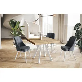 alpimeble Rico 110-210 x 77 cm weiß