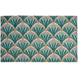 Beliani Tatalik 45 x 75 cm Grün/Beige