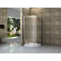 Alphabad Eckdusche Duschkabine ROMBO 90 x 90 cm ohne