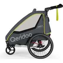 Qeridoo QUPA 2 Kinderanhänger lime 2023