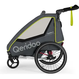 Qeridoo QUPA 2 Kinderanhänger lime 2023