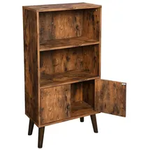 VASAGLE Bücherregal 60 x 30 x 120 cm Braun