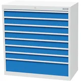 Bedrunka+Hirth Schubladenschrank Serie T500-9 mit 8 Schubladen 7x100 1x200 mm