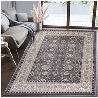 Orientteppich Oriente Teppich - Traditioneller Teppich Orient Grau, Mazovia, 300 x 400 cm, Geeignet für Fußbodenheizung, Pflegeleicht, Wohnzimmerteppich grau 300 x 400 cm
