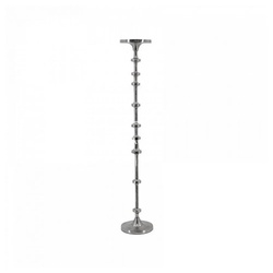 colmore Kerzenständer Kerzenständer Silber Hoch Rund Stumpenkerze Klassisch 60 cm, extra Hoch silberfarben