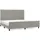 vidaXL Bettgestell 200 x 200 cm Hellgrau
