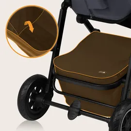 lionelo - 3-in-1 Kombikinderwagen AMBER PLUS Grau Graphite - Grau