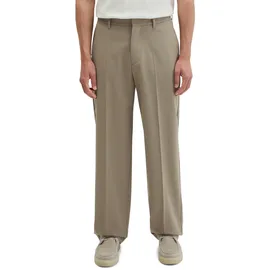 Marc O'Polo Weite Hose mit Woll-Anteil Modell MOSSBO, DFB' - Marc O'Polo × DFB Travel Collection, Taupe, 33/32