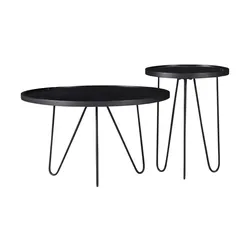 Couchtisch 2er Set  Dancer , schwarz