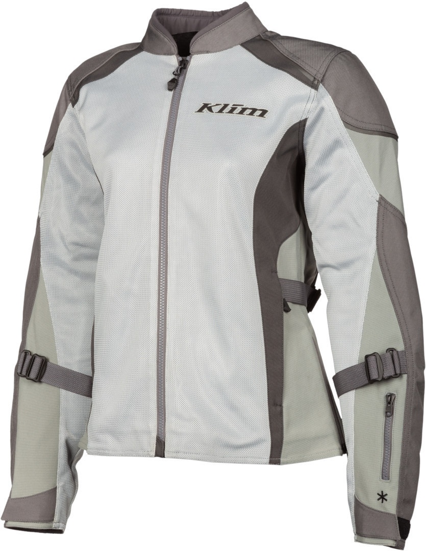 Klim Avalon Damen Motorrad Textiljacke, grau, Größe L