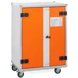 Cemo GmbH Basic Akku-Ladeschrank 80 x 115 x 66 Lichtgrau/Reinorange