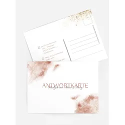 Antwortkarten für Ihre Feier selbst gestalten mit Spruch und Fotos im Onlinedesigner bei Meine-Kartenmanufaktur.de