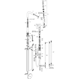 Hansgrohe Metris Select M71 Einhebelmischer Brushed Black