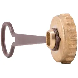 Barberi Stopfen mit Ring (Code xxx xxx Nxx vernickelt) G 1/2'' IG