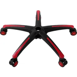 VEVOR Fußkreuz Drehkreuz Chrom Φ710mm Bürosthul Untergestell 1134kg Schwarz/Rot