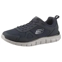 Sneaker SKECHERS "Track-Scloric" Gr. 40, blau (navy) Herren Schuhe Stoffschuhe mit Skechers Memory Foam, Freizeitschuh, Halbschuh, Schnürschuh