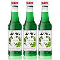 3x Monin Pfefferminz Sirup, 250 ml Flasche