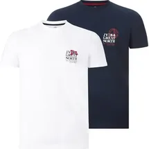 Jan Vanderstorm Doppelpack T-Shirt ADEKE weiß- 52/54