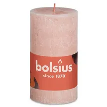 Bolsius Rustik Stumpenkerze 10 x 5 cm nebeliges rosa