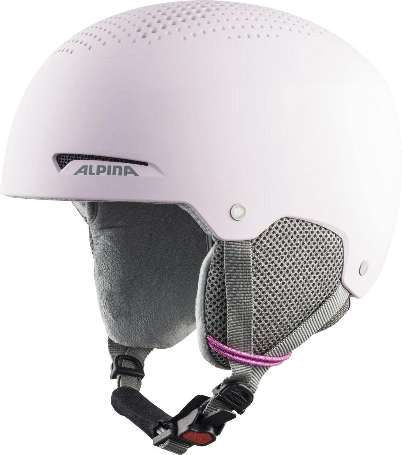 ALPINA ZUPO - Sicherer, Stoßabsorbierender, Belüfteter & Schlagfester Skihelm Für Kinder, light-rose matt, 48-52 cm