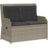 vidaXL Gartenbank 1-tlg 110 x 60 x 75 cm Hellgrau