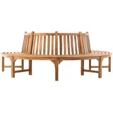 CLP Baumbank Leming halbrund 250 cm teak