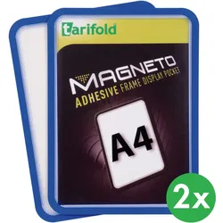 Magnetische Tasche A4, 2 Stk., blau