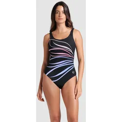Badeanzug Damen arena Shapewear Susanna - Black Multi- Black - 44