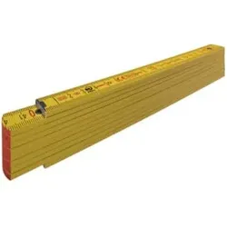 STABILA Holz-Gliedermaßstab Type 707, 2 m, gelb, metrische Skala