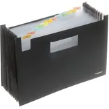 FolderSys Fächermappe 12 Fächer schwarz, 1 St.